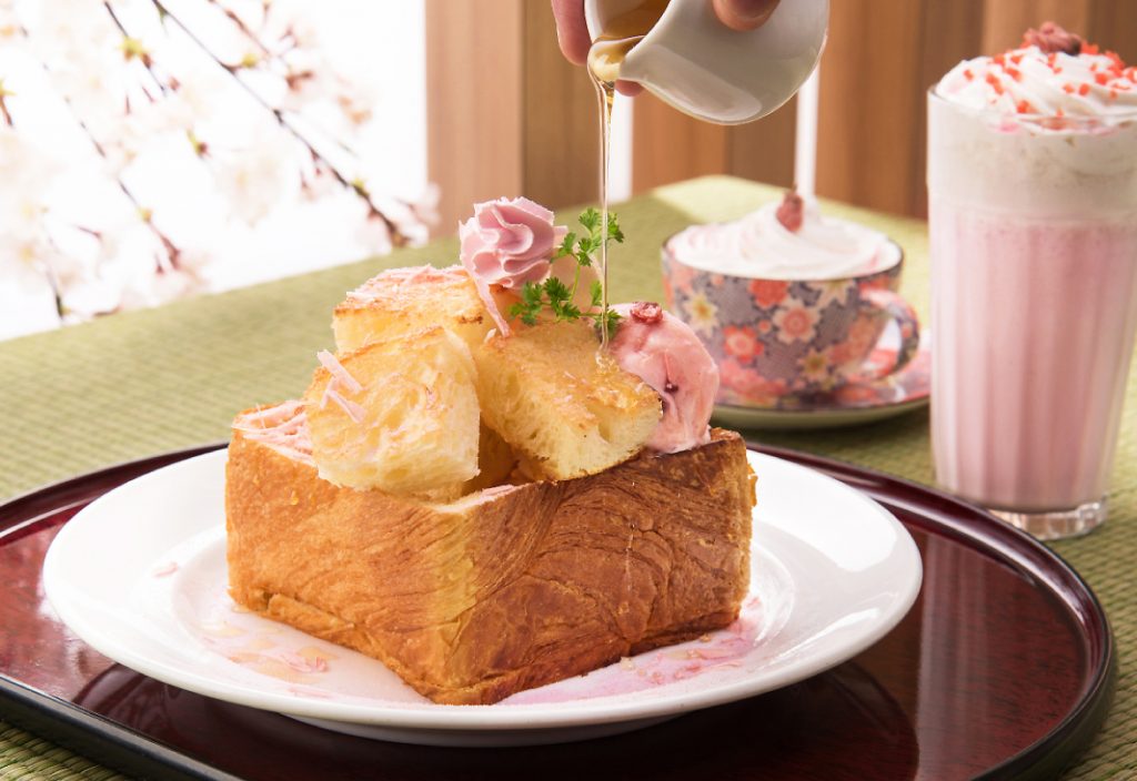 名物ハニートーストが桜色にドレスアップ 数量限定の春メニューが登場 食べログマガジン