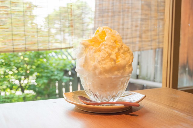 季節のかき氷「杏子のタルト」